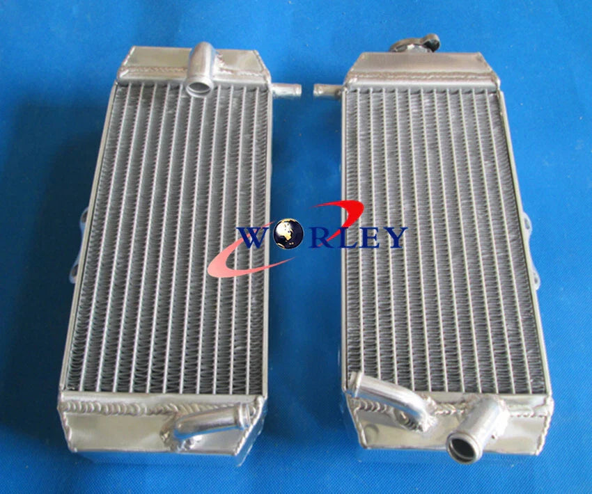 Aluminum Radiator & Red Silicone Hose for Yamaha YZF250 YZ250F (2007-2009)