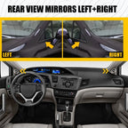 Set of 2 Left Right Mirror Corner Triangle Molding Fender Trim for Honda Civic (2012–2015)