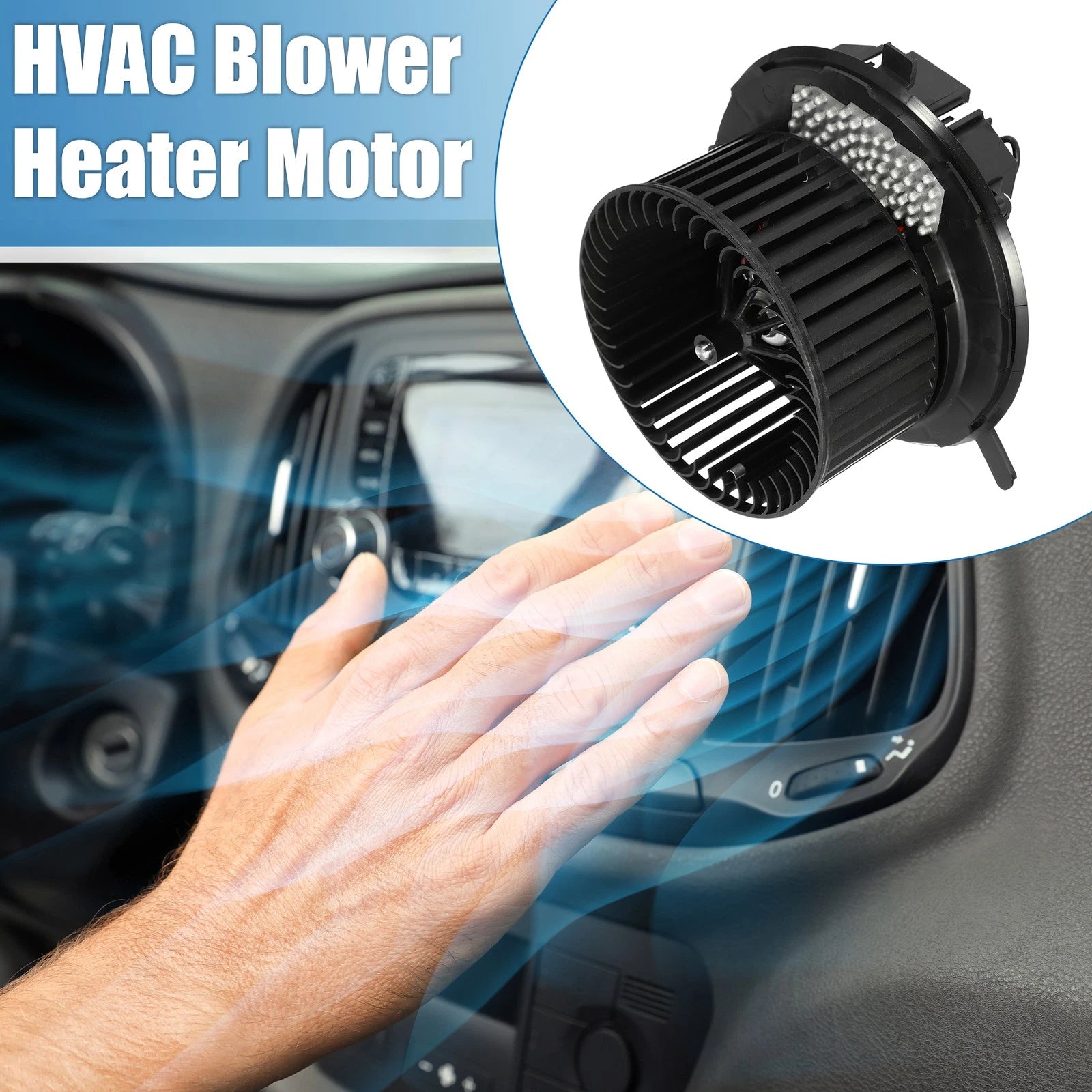 HVAC Heater Blower Motor Fan Assembly for Audi A3 (2006–2013) 1K1820015C