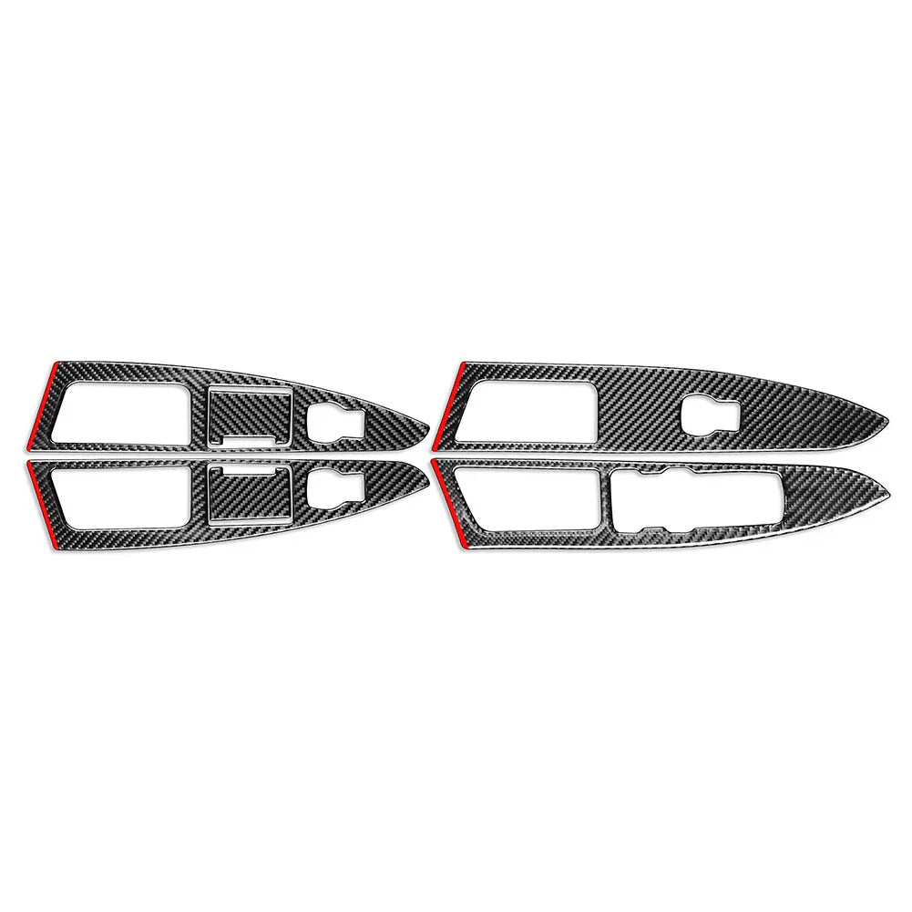 Carbon Fiber Window Lift Panel Switch Cover for Ford Fusion Mondeo (13-17)