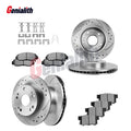 Set of 4 Drilled Disc Rotors & Brake Pads for Honda Accord (2003–2007)