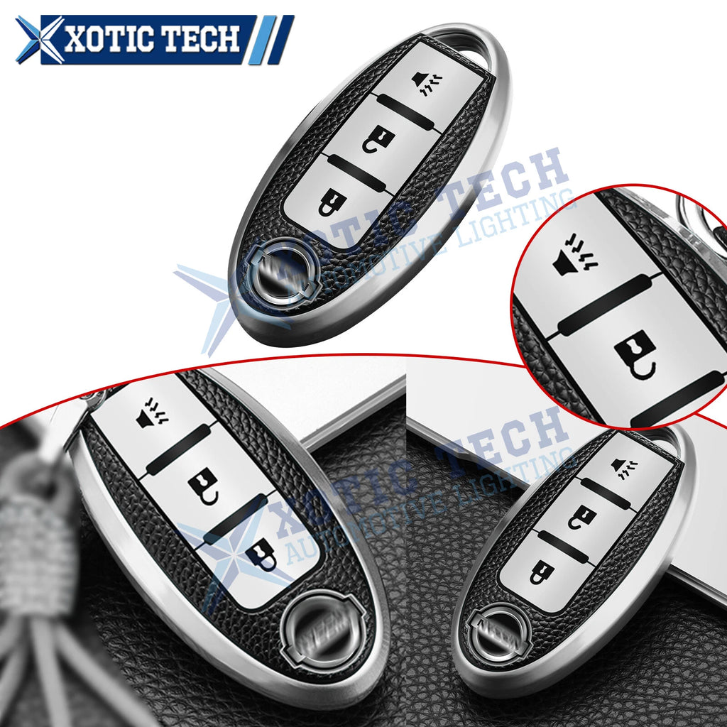 Full Cover Remote Control Skin Case Shell for Nissan (TPU Leather)