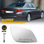 Passenger Right Side Mirror Glass for BMW 528 550 535 (2010–2016)