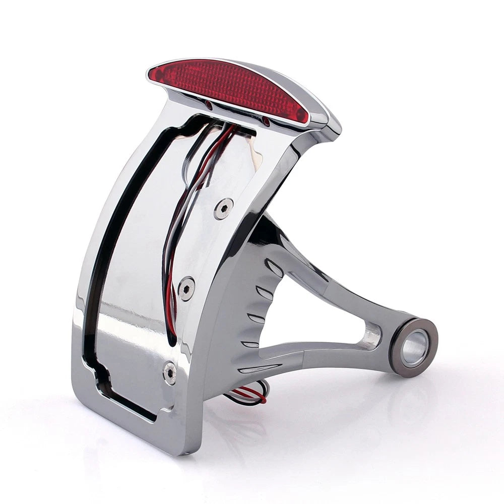Chrome Billet License Plate Bracket for Harley (LED)