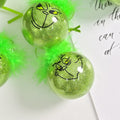 Cute Green Elf Christmas Tree Ornaments - 1 Xmas Balls Decor