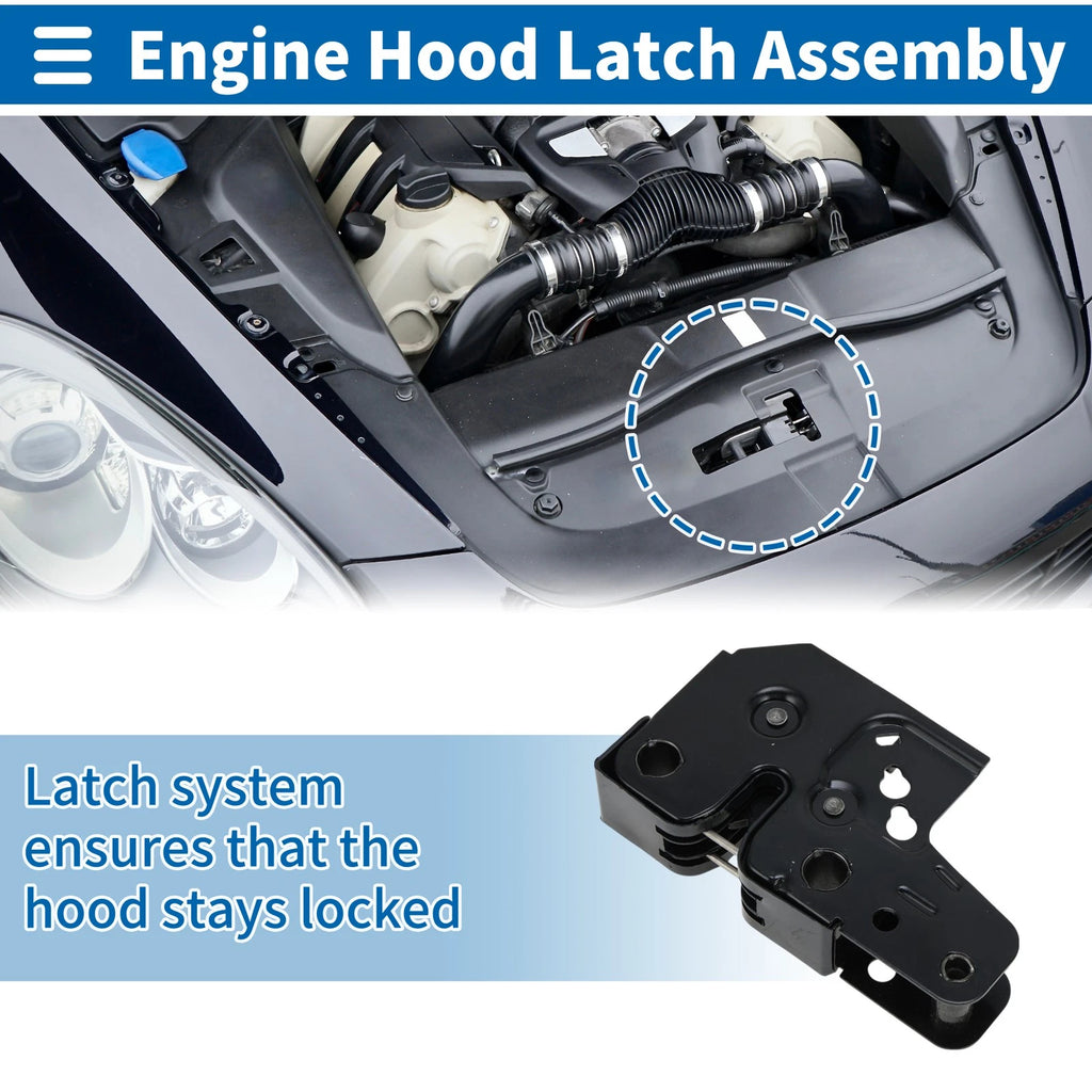 Hood Latch Assembly for Volkswagen Polo (2001–2006) No. 6Q0823509B