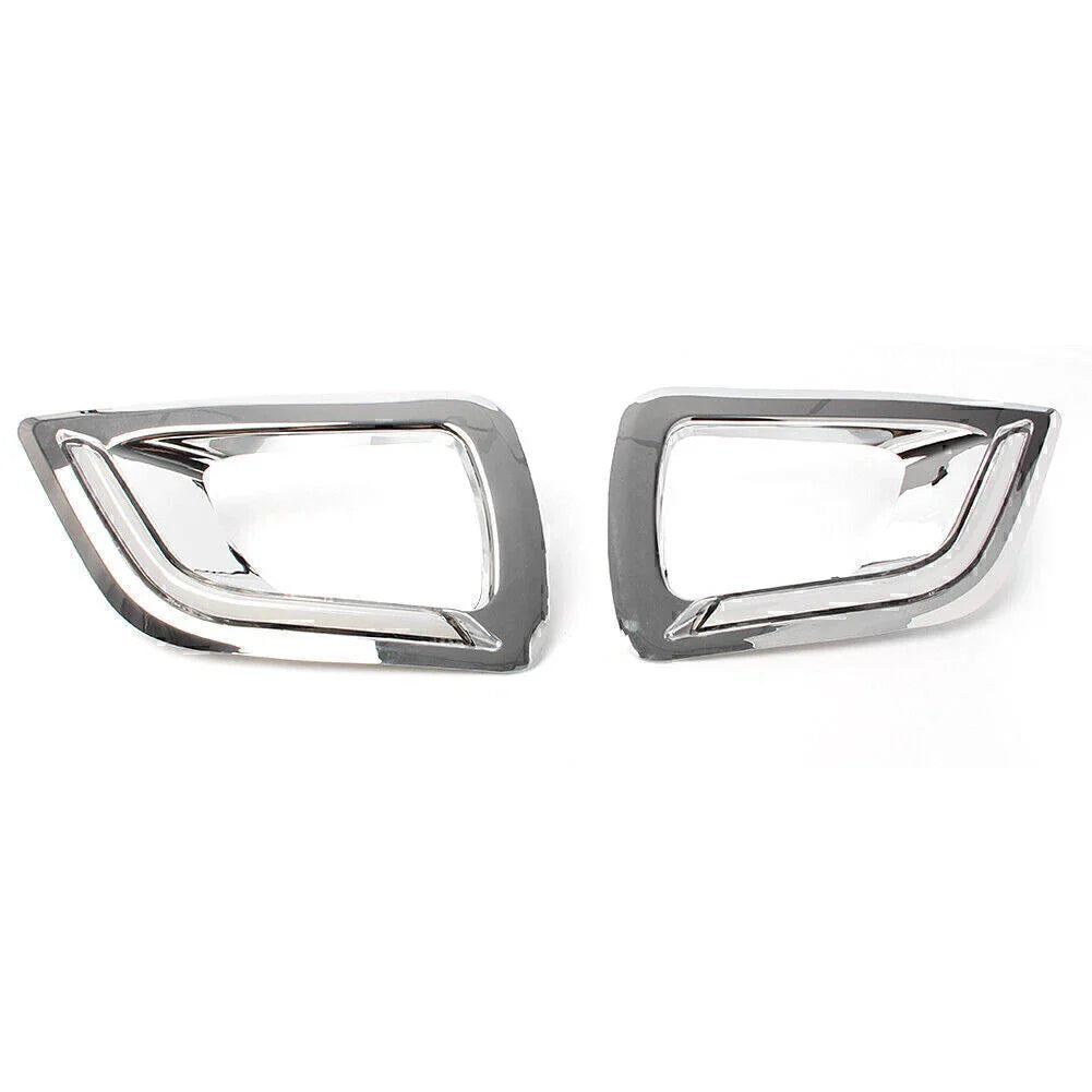 1 Pair DRL LED Daytime Running Light Fog Lamp Bezel for Nissan Navara (15-16)