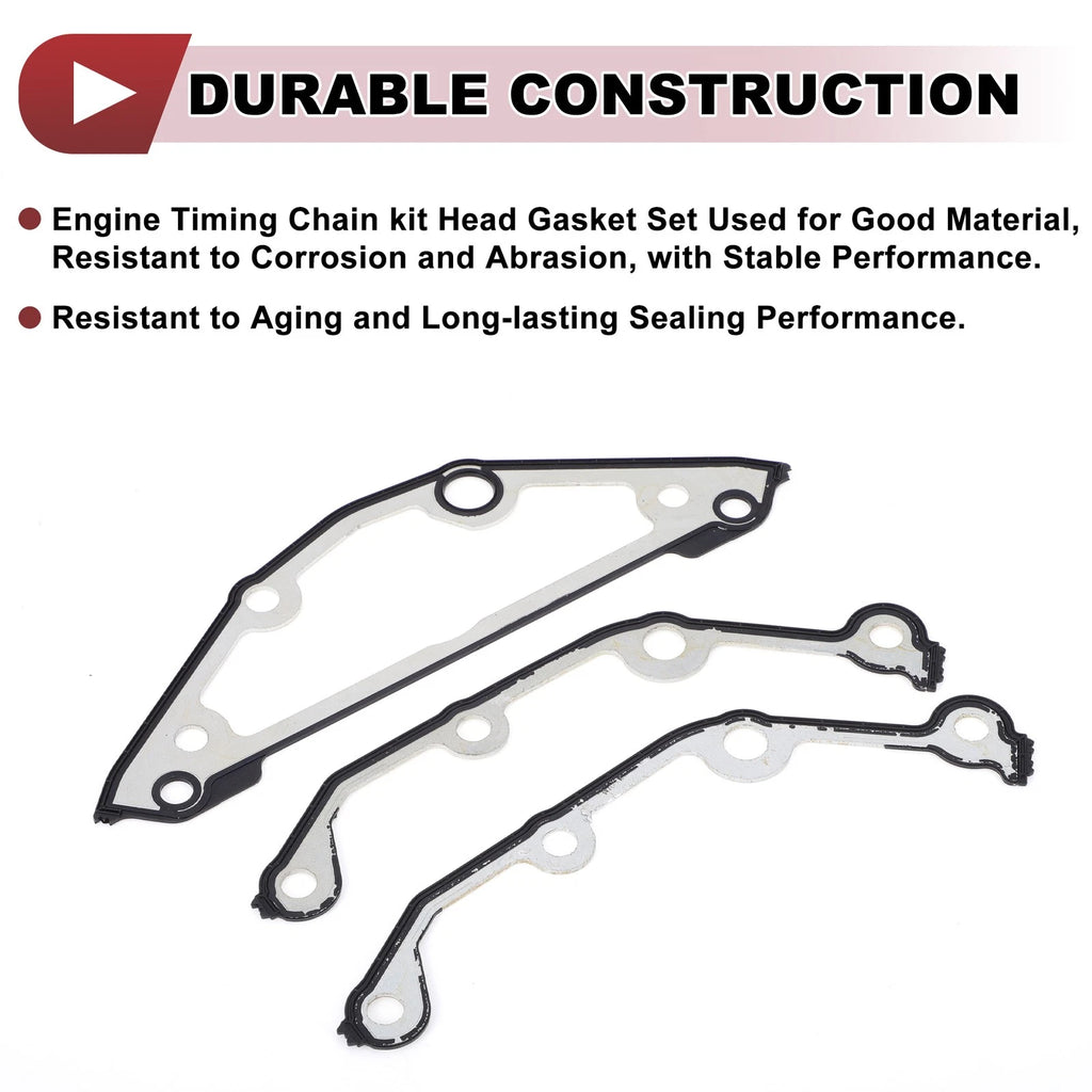 Engine Timing Cover Gasket Set for BMW 545i (2005–2006)