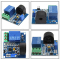 AC Current Sensor for Control Panels (5A Detection Range, NO/NC Relay)