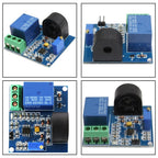 AC Current Sensor for Control Panels (5A Detection Range, NO/NC Relay)