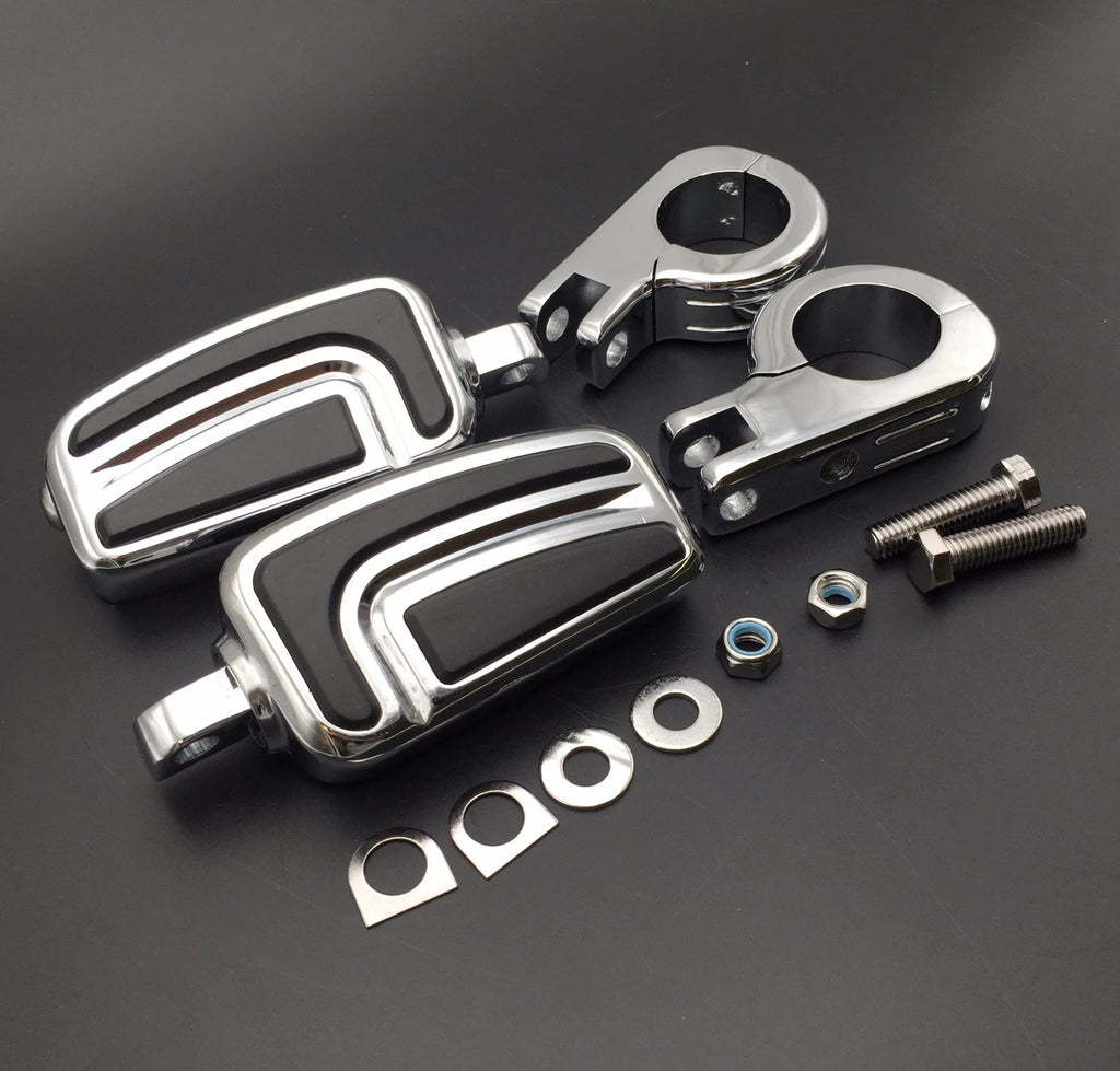 AirFlow Foot Peg Mounting Bracket for Honda VT750 Shadow VTX1300 (Chrome)