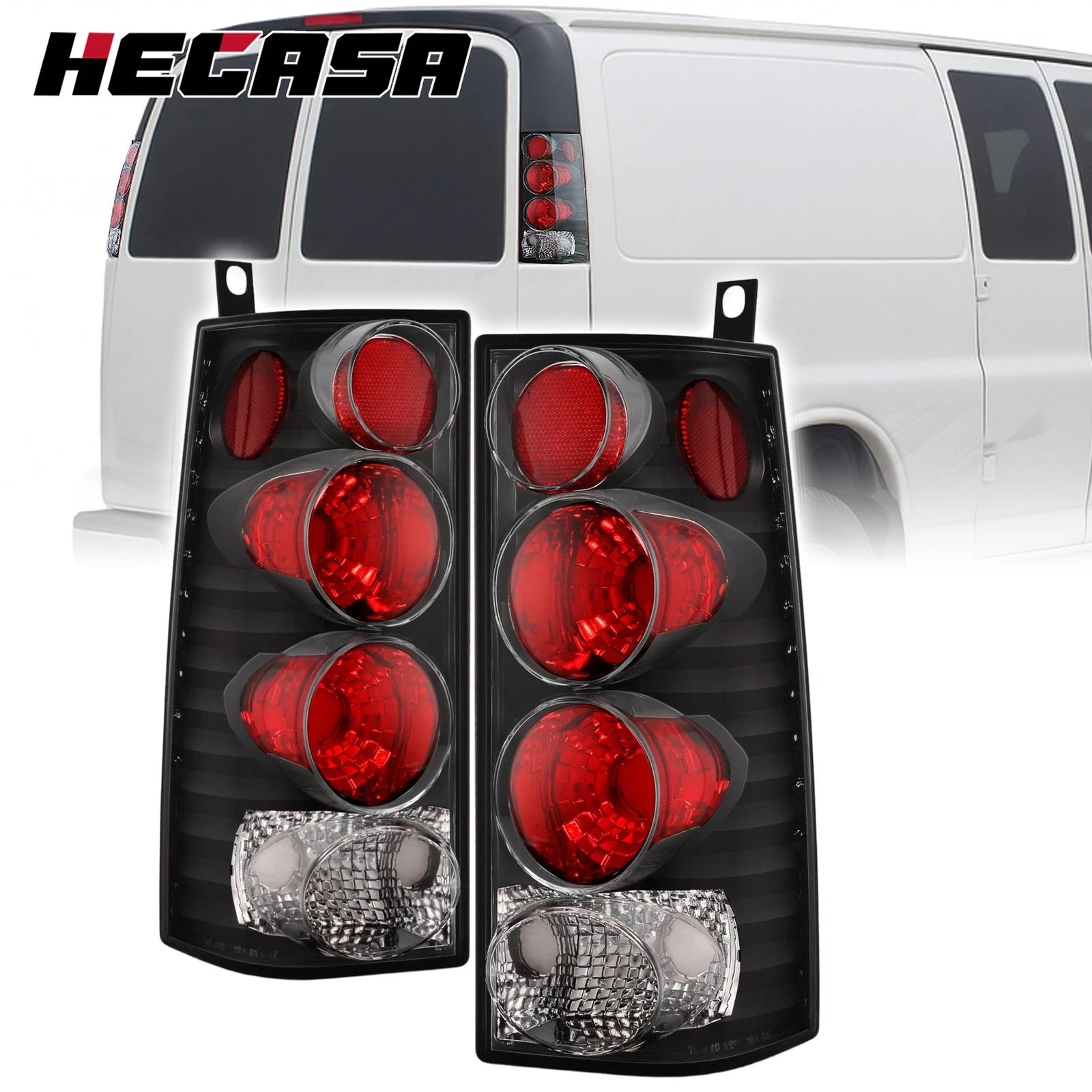 Tail Lights for GMC Savana/Chevrolet Express 1500 2500 3500 (1996–2002)