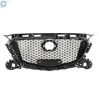 Honeycomb Grille for Mazda 3 Axela (2017–2018) Black Front Bumper