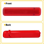 2X Red Panel Light Lens Reflector for Chevrolet GMC Truck SUV