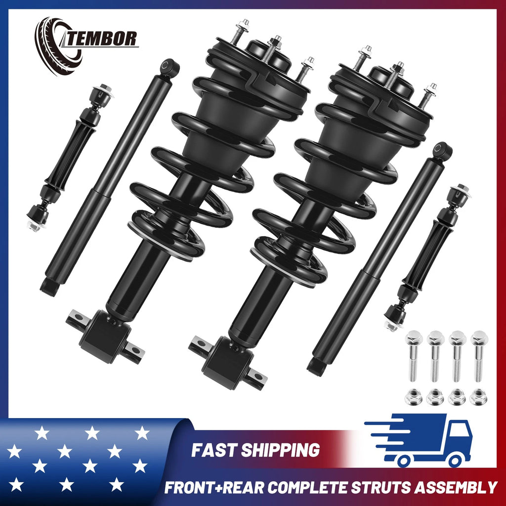 Front Struts and Rear Shocks for Chevy Silverado GMC Sierra (2007–2013)