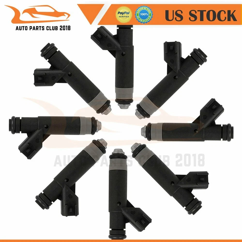 Set of 8 Fuel Injectors for Jeep Grand Cherokee Dodge Durango Dakota (1999–2004)