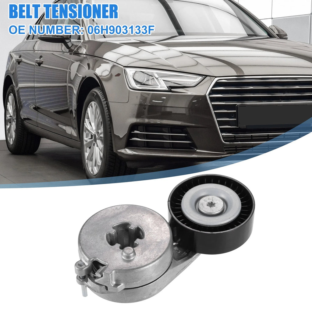 Accessory Drive Belt Tensioner Assembly with Pulley for Audi A4 (2009–2016) 06H903133F