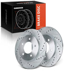 Front Side Drilled Brake Rotors for Ford F-150 (1997–2004) 4WD 5-Lug