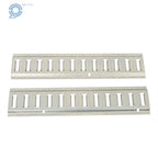 Set of 2 Silver Track Tie Down Rail Kit for Garages