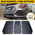 4 Fins Rear Diffuser Chin Spoiler for Dodge Challenger