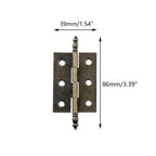 2X Hinge for Wooden Jewelry Chest Cabinet (Vintage)