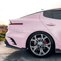 Gloss Black Rear Bumper Side Vent Canard Cover for KIA Stinger (2017–2023)