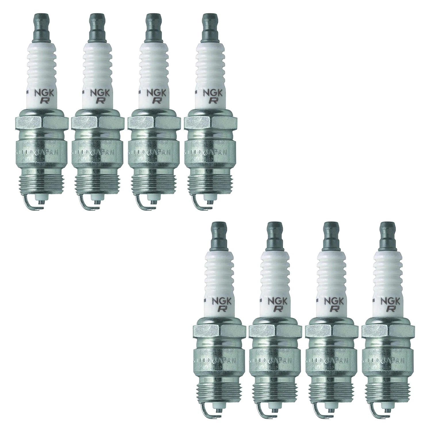 Set of 8 NGK V-Power Spark Plugs 2438 for Bronco Club Caliente Capri V8