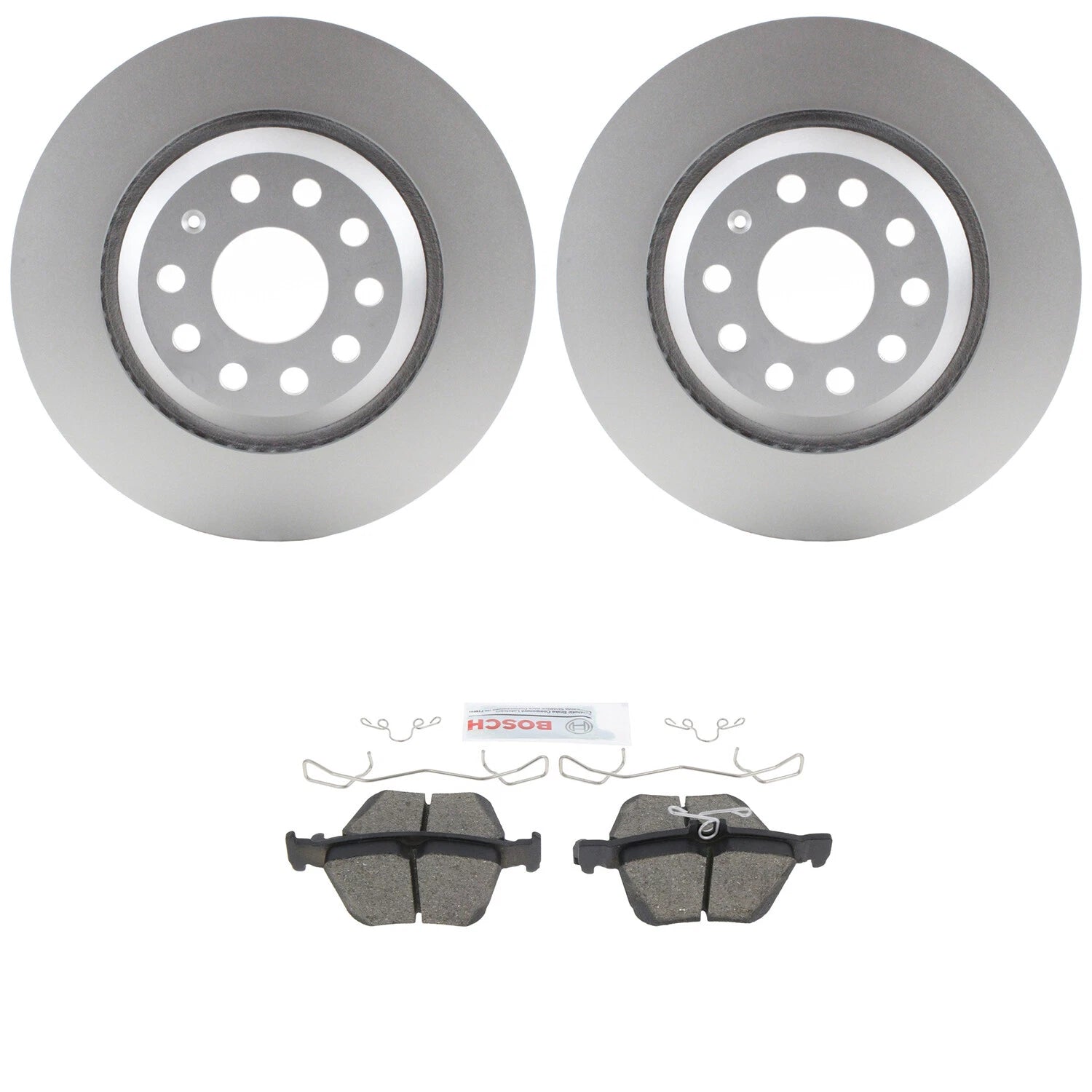 Rear 310mm Rotors & Bosch Quietcast Ceramic Brake Pads for Golf R S3 (2015–2021)