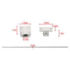 2Pcs Linear Motion Rail Shaft Slide Guide for Universal Applications