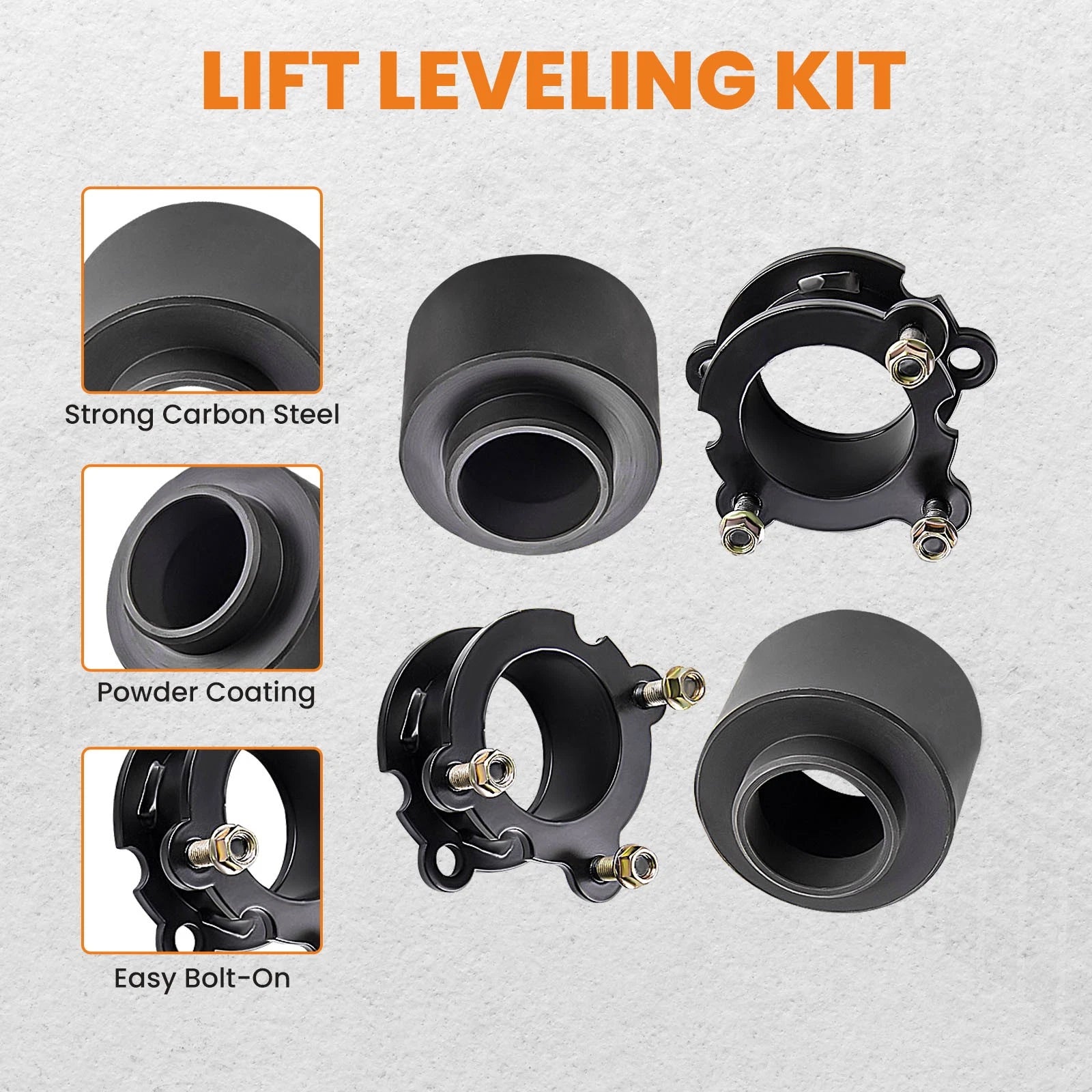 Lift Kit Spacer Set for GMC Envoy, Chevy Trailblazer (2002-2009)