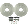 Set of 2 Front Vented Rotors & Ceramic Brake Pads for GMC (2007)