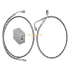 Rear Brake Hose Lines & Fitting Cross for Polaris Ranger 500 4x4 6x6 (2000–2004)