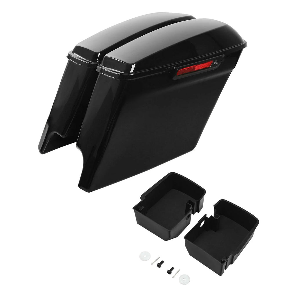 5" Stretched Saddlebags & Tray Organizers for Harley Road Glide (2014–2023)