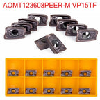10pcs AOMT123608PEERM Carbide Inserts for Milling Cutter