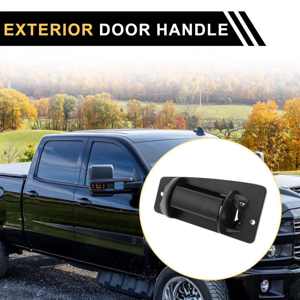 Front Left Exterior Door Handle for Chevrolet Silverado 2500 (1999–2004) Black