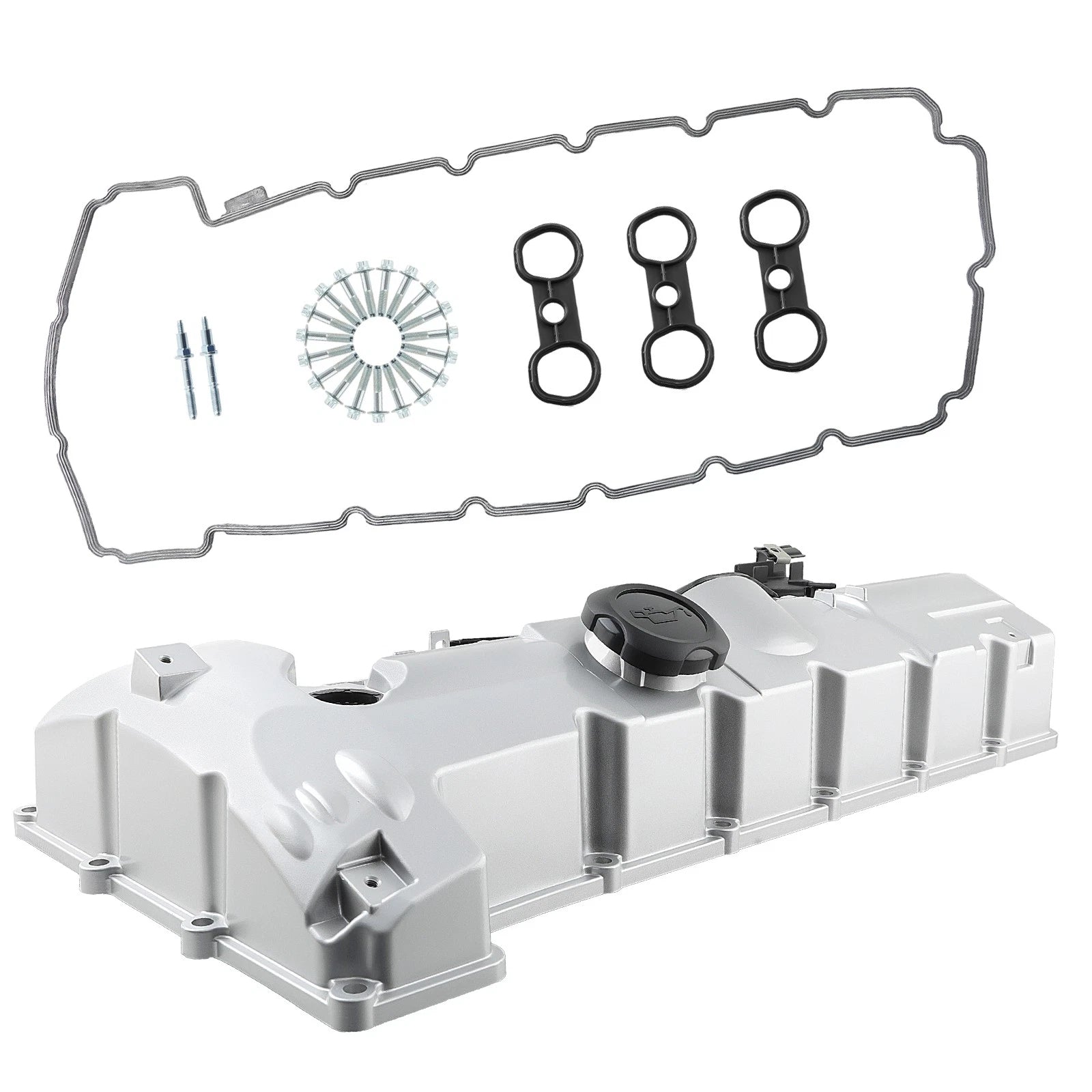 Aluminum Engine Valve Cover w/ Gasket & Bolts for BMW 128i 328i 328xi 528i X3 X5 (2008–2013)