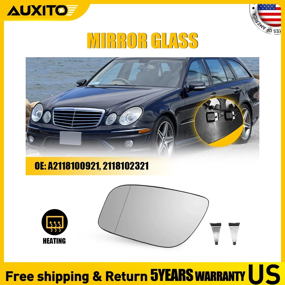 Heated Mirror Glass Left for Mercedes-Benz E Class W211 (2007–2009) OE 2118102321