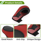 Gear Shift Knob Cover for Chevrolet Malibu (2016–2020) Black Red Faux Leather