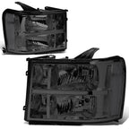Factory Style Headlight Lamps for GMC Sierra 1500 2500 3500 (2007–2014) Smoked/Clear