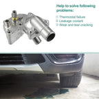 Aluminum Alloy Thermostat Housing 5R3Z8592BA for Ford Mustang (2005–2010)
