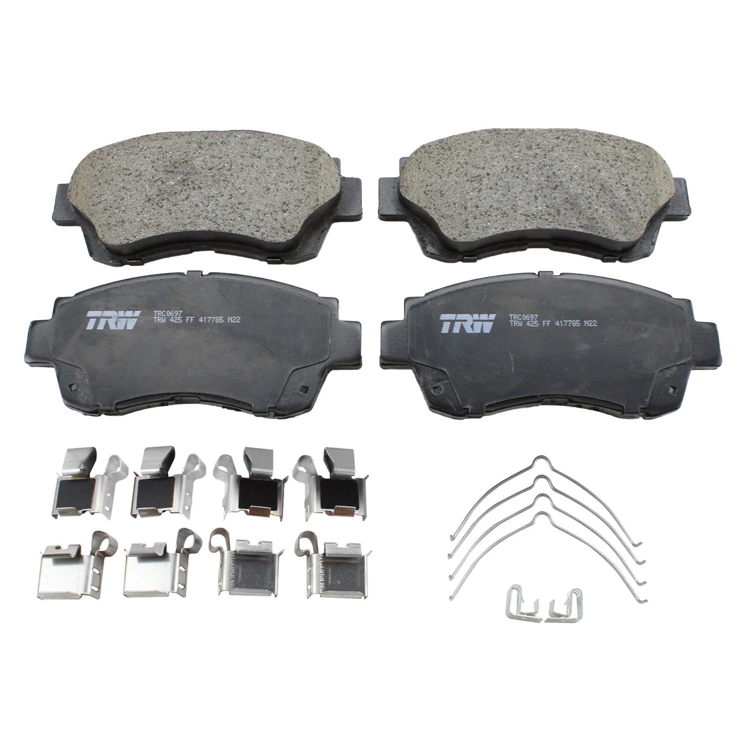 DuraGo Front Rotors & TRW Pro Ceramic Disc Brake Pads Kit for Avalon Camry ES300 (1995–2006)