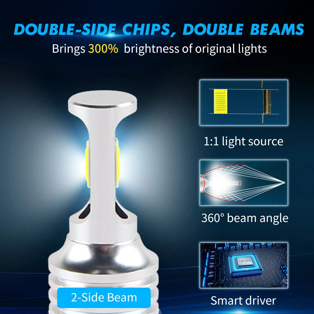 Set of 2 9006 HB4 LED Fog Driving Lights for Infiniti FX35 FX45 (2003–2005)