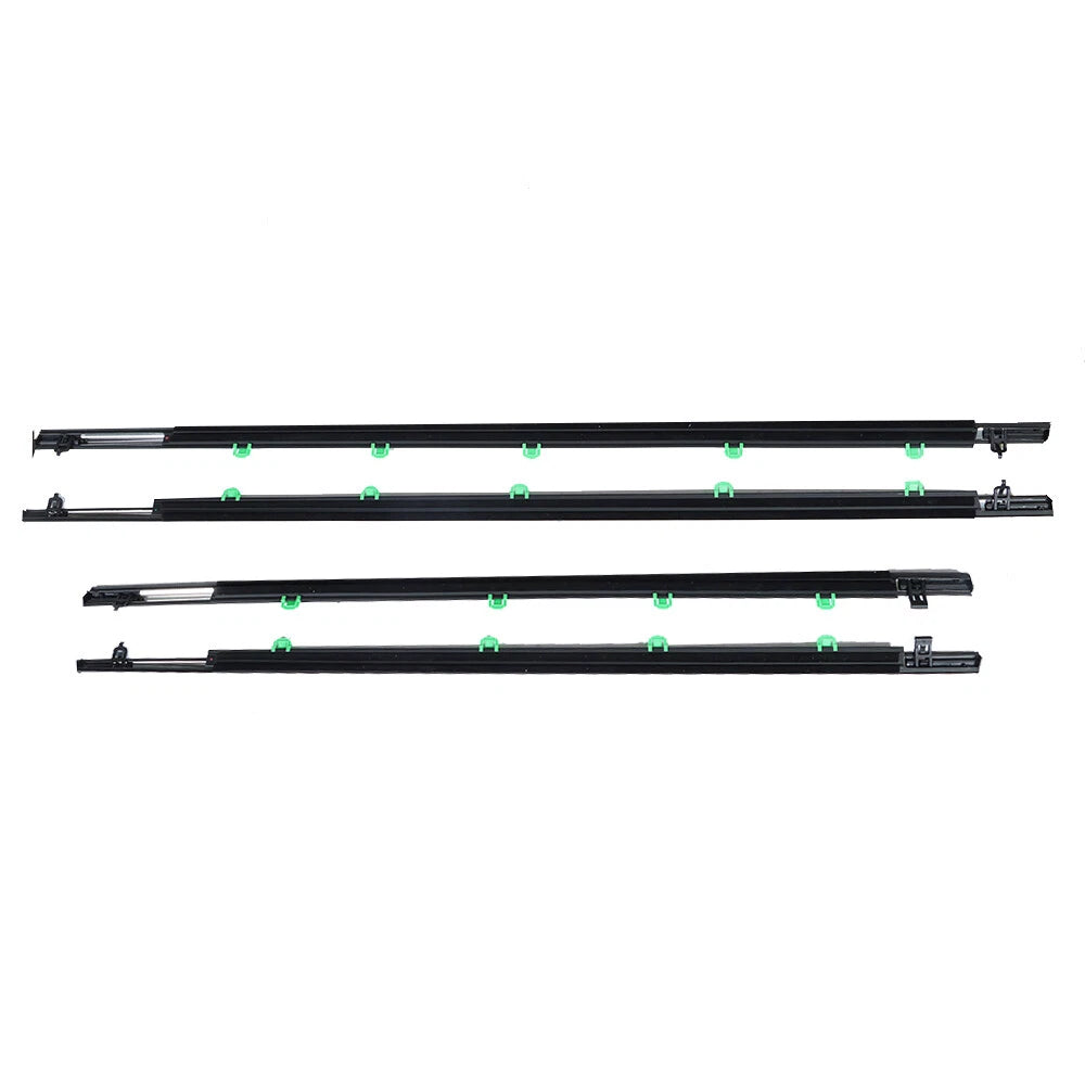 Set of 4 Chrome Window Moulding Trim Weatherstrips for Honda CR-V (2007–2011)
