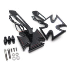 4X LED Turn Signal Integrated Mirror for Harley Electra Sportster
