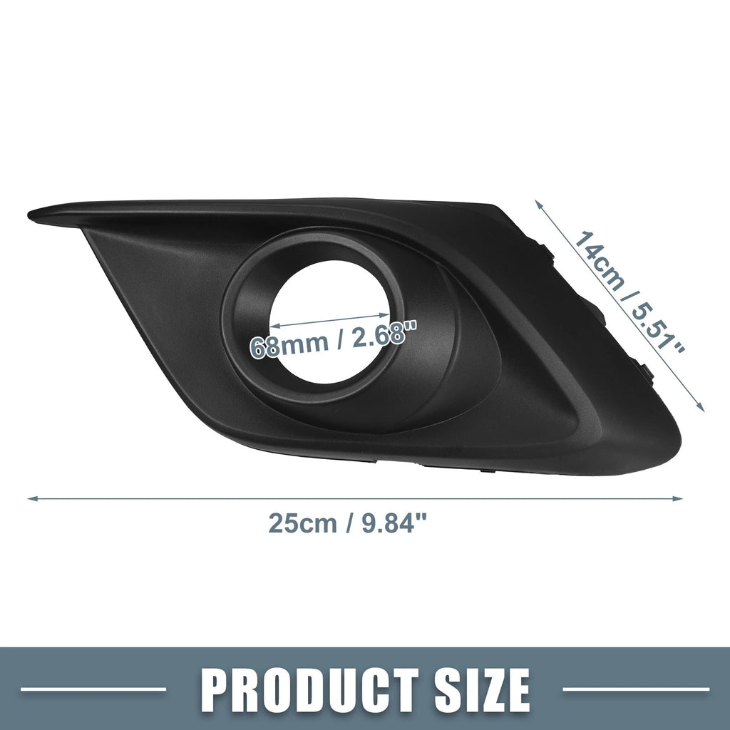 Pair Fog Light Grille Cover Trim for Mazda 3 (2014–2016)