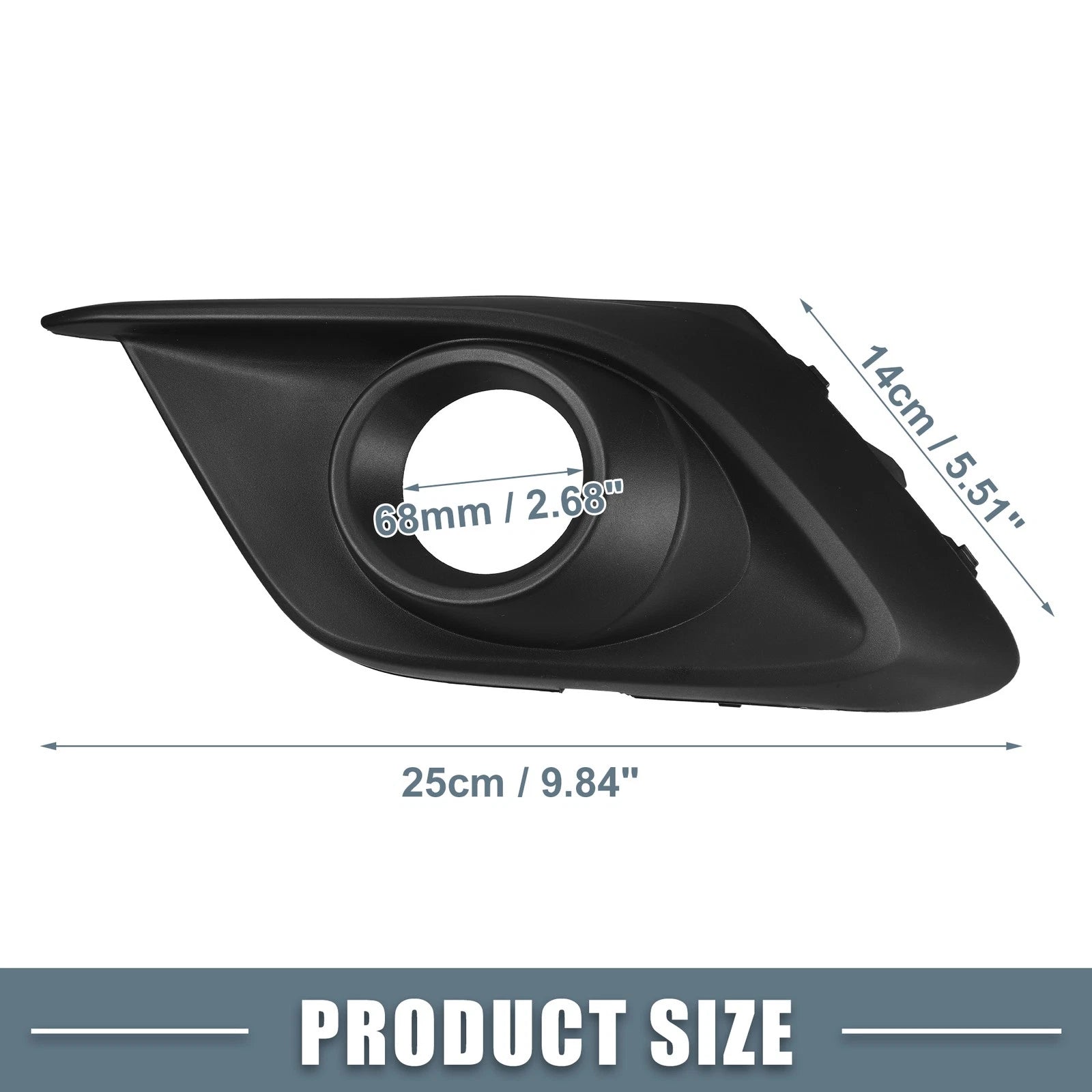 Pair Fog Light Grille Cover Trim for Mazda 3 (2014–2016)