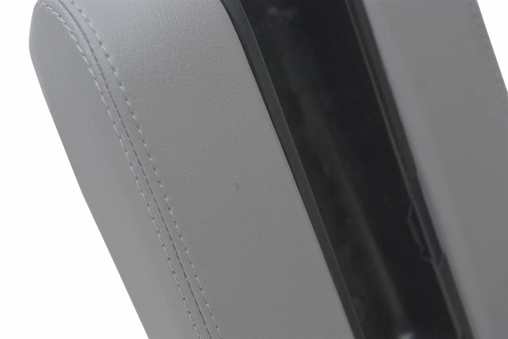 Leather Center Console Lid Armrest Cover for BMW E39 (1997–2003) Gray