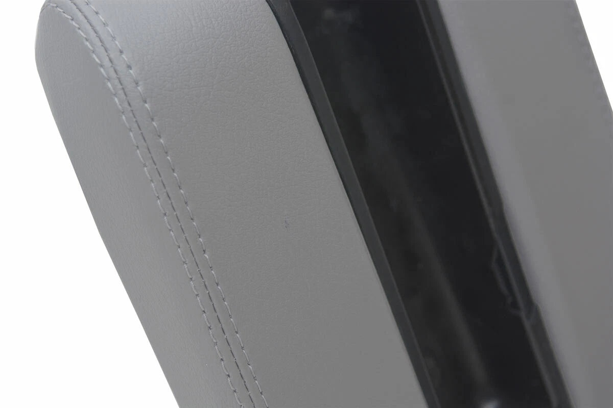 Leather Center Console Lid Armrest Cover for BMW E39 (1997–2003) Gray
