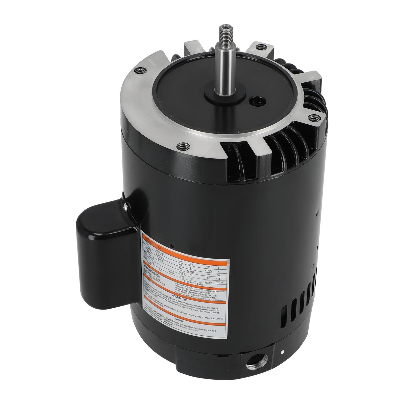 1HP Swimming Pool Pump Motor B128 M56J Frame 115V/230V Single Speed