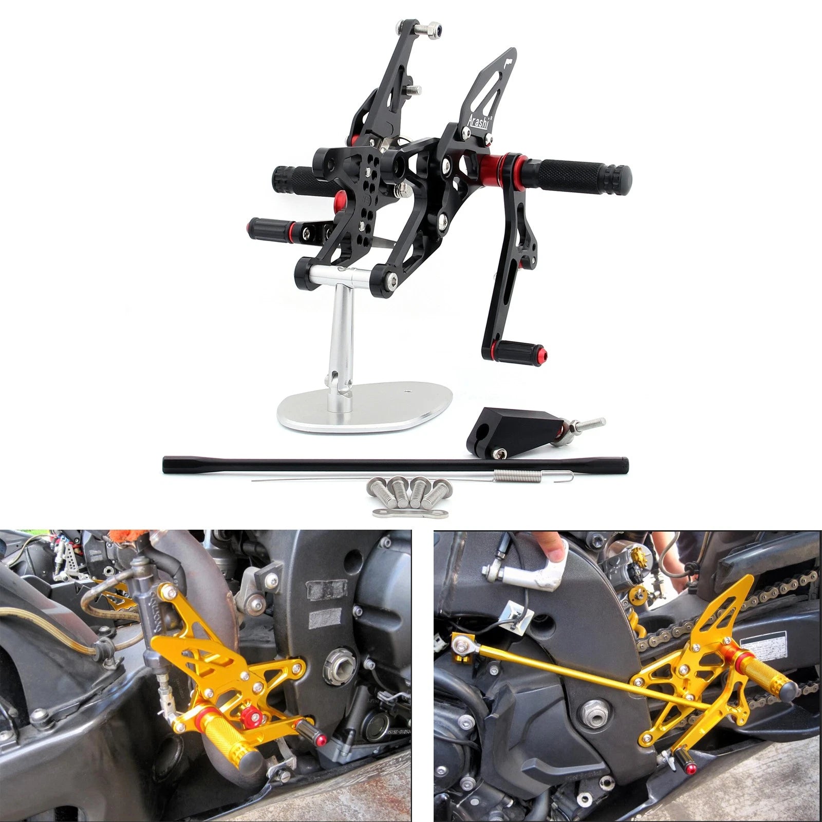 Rearset for Yamaha YZF 1000 R1 (2007–2008) Black